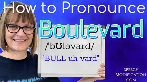 boulevard pronunciation|how to say boulevard.